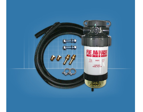 Water Separator Filter Kit Fuel Manager FM706DPK 5 Micron ... semi truck fuel filter kits 